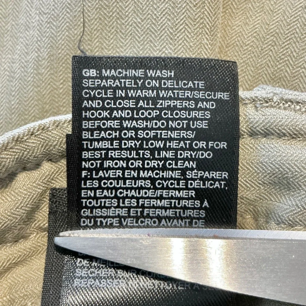 The North Face Men's 36 Herringbone Cargo Shorts Khaki‎ Outdoor Hiking Utility